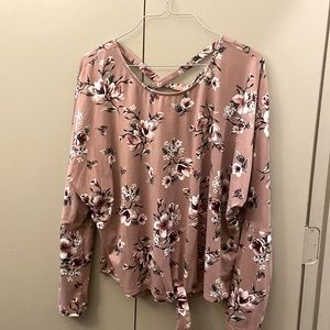 Dusty rose color blouse